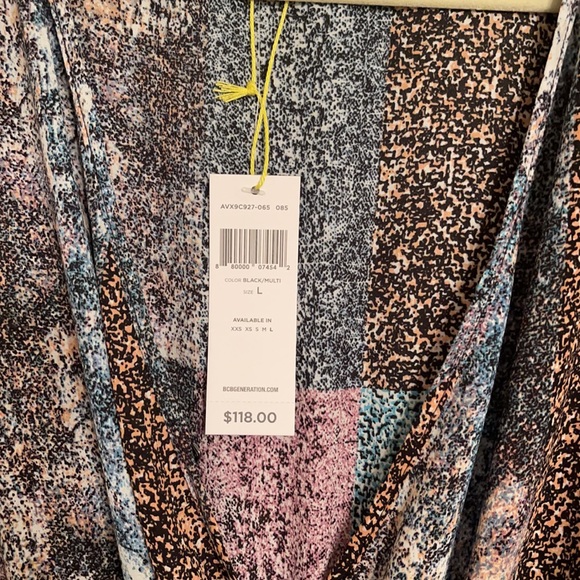 BCBGeneration wide leg jumpsuit | NWT | patterned long sleeve jumpsuit - Picture 2 of 3